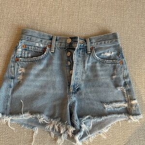 Agolde parker denim short